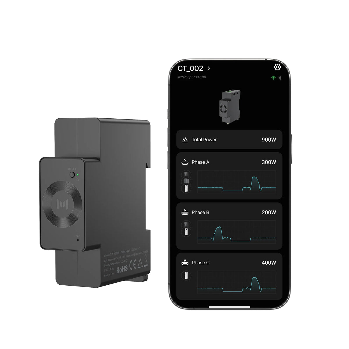 Marstek Smart Meter CT002 app monitoring