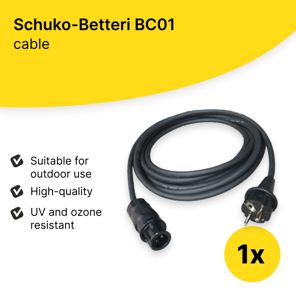 Schuko Cable for Solar Panel