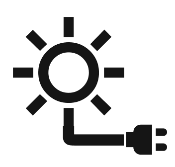 Icon that represent immediate impact installing solar panels