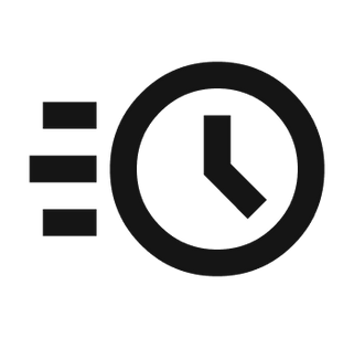 Clock icon for quick installation