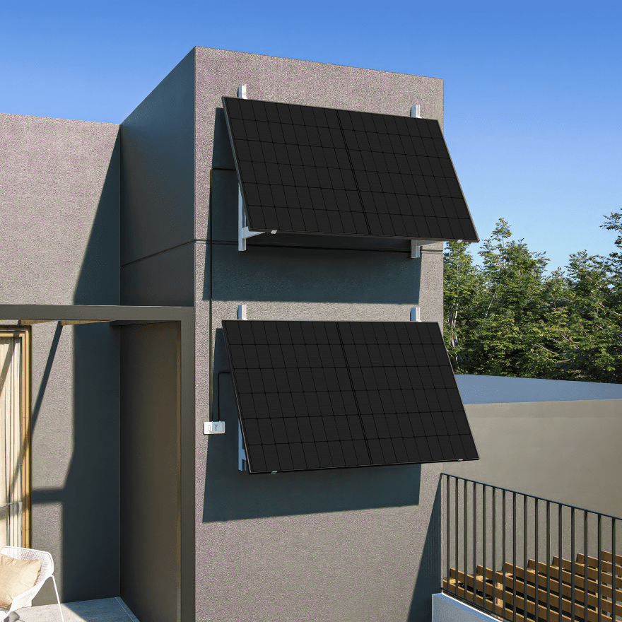 Solar kits for walls with 60 degree mount
