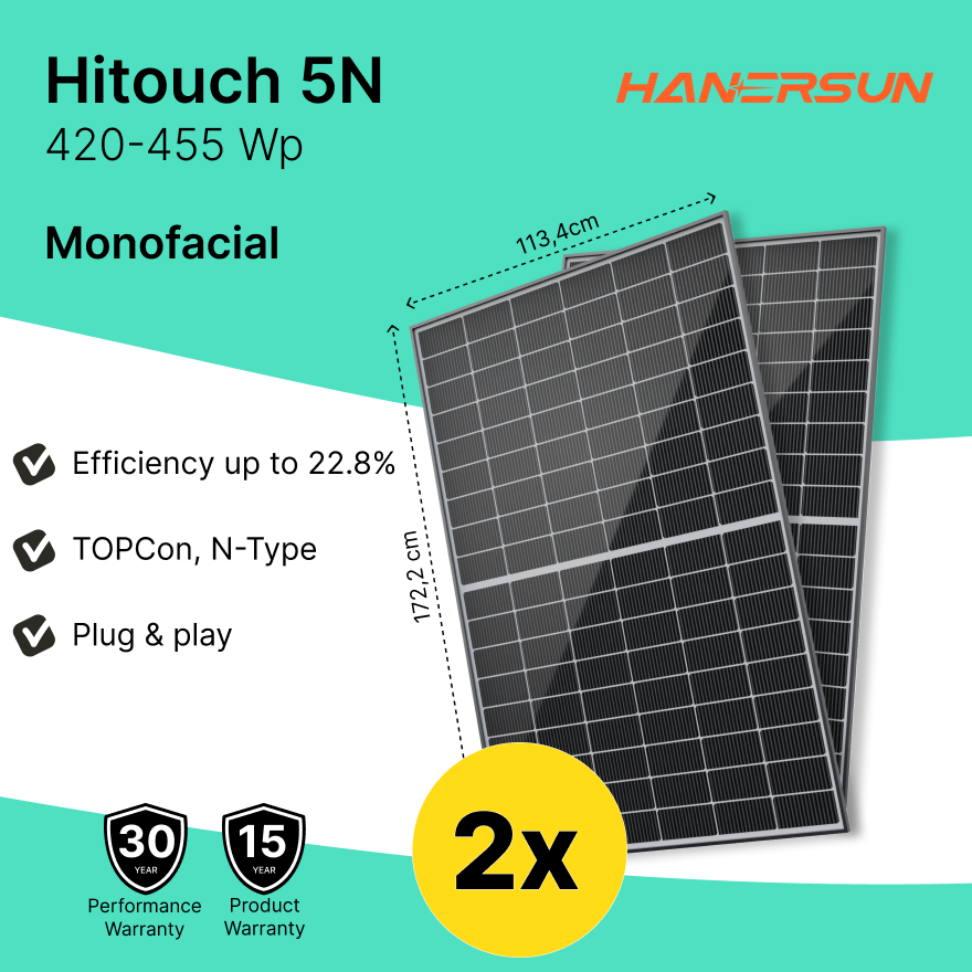 QN Solar Panel 2x Bifacial TOPCon N-Type