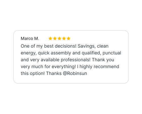Positive review from Marco on Trustpilot and Google